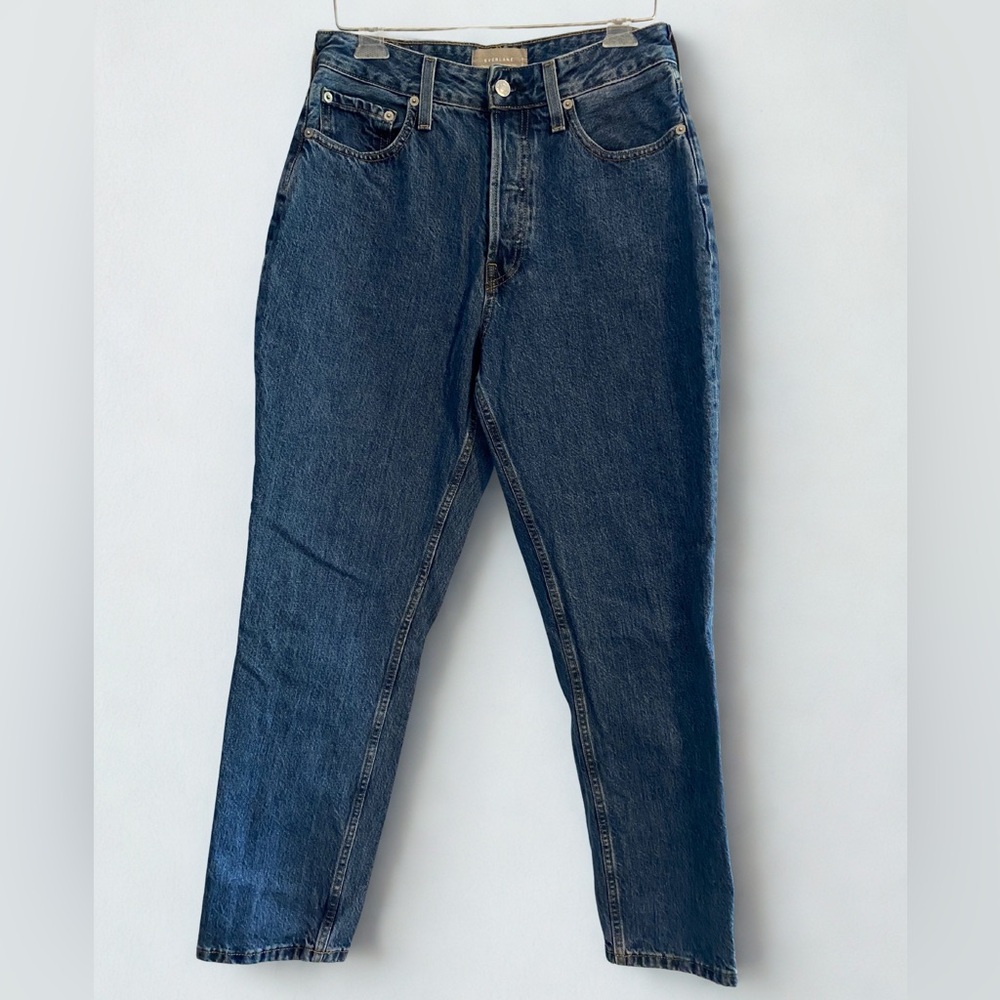 Everlane Dark Blue The Curvy 90’s Cheeky Straight Leg Jeans Size 28R